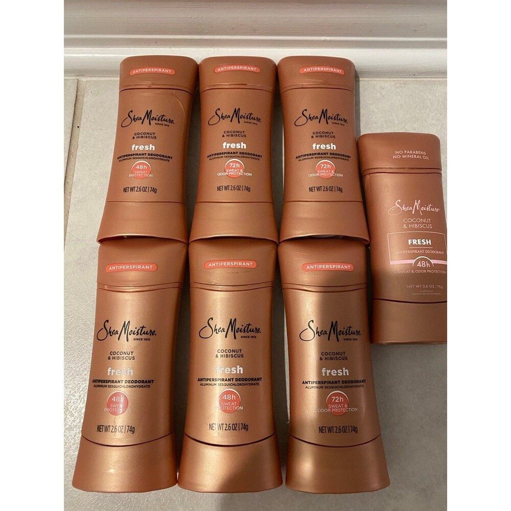 7brand new shea moisture deodorant COCONUT
& HIBISCUS-antiperspirant bundle